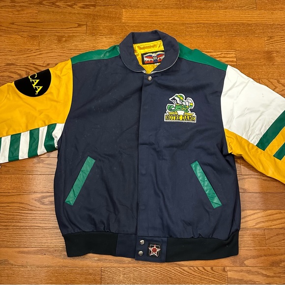 Vintage JH design Notre Dame fightin Irish NCAA jacket men’s size XL - Picture 2 of 8